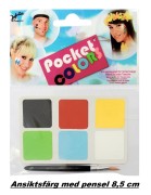 Ansiktsfärg med pensel